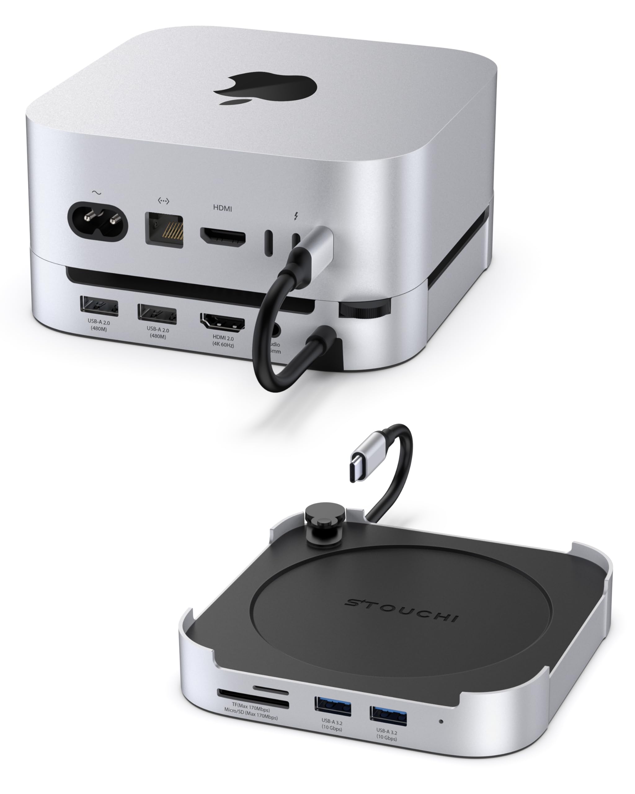 Amazon.com: Mac mini M4 Dock with NVMe SATA SSD Enclosure, Stouchi